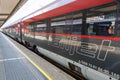 ÃâBB RailJet Logo train Innsbruck main railway station Austria Ãâsterreichische Bundesbahnen