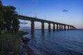 Oland Bridge Across The Kalmar Sound, Sweden