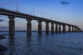 Oland Bridge Across The Kalmar Sound, Sweden