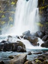 ÃâxarÃÂ¡rfoss in Thingvellir National Park Royalty Free Stock Photo