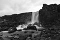 ÃâxarÃÂ¡rfoss, a waterfall in Thingvellir National Park Royalty Free Stock Photo