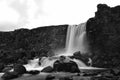 ÃâxarÃÂ¡rfoss, a waterfall in Thingvellir National Park Royalty Free Stock Photo