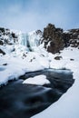 ÃâxarÃÂ¡rfoss Waterfall at Thingvellir National Park Iceland Royalty Free Stock Photo