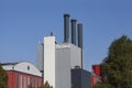 ÃËrsted Orsted Oersted logotype on building. Danish renewable company power plant factory producing electricity and energy