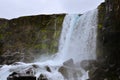 Oxarafoss Waterfall in ÃÅ¾ingvellir National Park, Iceland