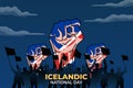 ÃÅ¾jÃÂ³ÃÂ°hÃÂ¡tÃÂ­ÃÂ°ardagurinn (Translate: Iceland National Day). Happy national holiday. Celebrated annually on June 17 in Iceland.