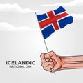 ÃÅ¾jÃÂ³ÃÂ°hÃÂ¡tÃÂ­ÃÂ°ardagurinn (Translate: Iceland National Day). Happy national holiday. Celebrated annually on June 17 in Iceland.