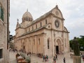 ÃÂ ibenik, Croatia - July 26, 2021: Historic Cathedral of Saint James in Sibenik Royalty Free Stock Photo