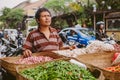 ÃÂ seller of vegetables in the market, Bali