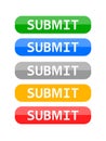 Submit web button vector illustration on white background Royalty Free Stock Photo