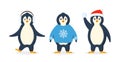 Set of penguins. Royalty Free Stock Photo