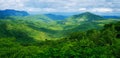 Ã Â¸ÂºÃ Â¸ÂºBeautiful landscape of mountain. Green forest or deep jungle with mountain heel and cloud sky.