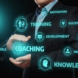 Coaching Mentoring Education Business Training Development E-learning Concept