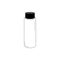 0.7 liter Cylindrical lead bottle with black lid