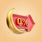 0 percent Ramadan and Eid discount offer sale label badge icon