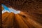 0000228_A window of blue sky shines through the clay hoodoos of Cathedral Gorge State Pari_4613