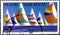 02 08 2020 Divnoe Stavropol Territory Russia the Germany postage stamp 1982 100 years Kieler-week Racing Yachts