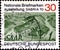 02 08 2020 Divnoe Stavropol Territory Russia the postage stamp Germany 1970 Stamp Exhibition SABRIA 70 Saarbrucken landscape