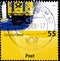 02 08 2020 Divnoe Stavropol Territory Russia the postage stamp Germany 2009 Post Post-Transport postal truck