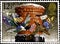 02 08 2020 Divnoe Stavropol Territory Russia the postage stamp Great Britain 1983 Christmas Birds Mailing `Christmas