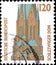 02 10 2020 Divnoe Stavropol Territory Russia the Germany postage stamp 1988 Sightseeings St. Peter`s Cathedral, Schleswig gothic
