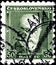 02 10 2020 Divnoe Stavropol Territory Russia the postage stamp Czechoslovakia 1930 President Masaryk portrait in green