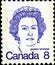 02 11 2020 Divnoe Stavropol Territory Russia postage stamp Canada 1973 Canadian Prime Ministers Queen Elizabeth II portrait on the