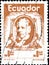 02.11.2020 Divnoe Stavropol Territory Russia the Postage Stamp Ecuador 1974 Pio Jaramillo Alvarado, Sociologist framed portrait
