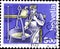 02 11 2020 Divnoe Stavropol Territory Russia postage stamp Switzerland 1993 Trades Occupations Cheesemaker man stirs