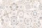 029_Seamless vintage pattern with scuffed effect. Patchwork rug. Hand-drawn seamless abstra