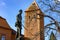 03.05.2020 -Koszeg, Hungary: statue in historical Jurisics castle about the hungarian hero Jurisics Miklos who saved the fort