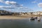 03/12/2019 - St Ives, England - View towards the town from Smeatons Pier