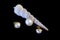 03 Earrings Pendant Zircon pearls silver with gilding Exclusive