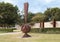 `03 Politicized Democracy` by John Brough Miller in front of the Irving Arts Center in the City of Irving, Texas.