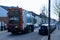 04/01/2020 Portsmouth, Hampshire, UK A rubbish collection lorry or garbage truck driving down an english street