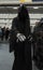 04-18-2015 Lingotto Fiere in Turin, Italy, Torino Comics, Nazgul from Lord of the rings cosplayer