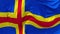 05. Aland Flag Waving in Wind Continuous Seamless Loop Background.