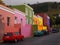 06 May, 2014 - Street in Bo-Kaap. Bright colors. Cape Town. Sou