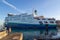 07/12/2020 Portsmouth, Hampshire, UK Wightlink ferry Victoria of whight sailing past the spinnaker tower from old Portsmouth