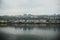 07.2016: Kholmsk, Russia: panorama of the city of Kholmsk Khabarovsk Territory, Russian Far East