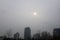 08-12-2016 - Qingdao - the faint sun clouded by winter pol