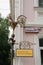 08.21.2021, Russia, Ryazan. A sculpture of a rooster with a pointer at the Museum of the History of Ryazan Lollipop on Cathedral