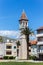 08 MAY 2019, Trogir, Croatia. Belfry of the St. Michael church