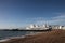 09/14/2019 Portsmouth, Hampshire, UK south parade pier in southsea, Portsmouth with the sea and a pebble beach