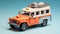 1:28mm Heroic Scale Ambulance Miniature Inspired By Johnny Quest