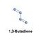 1,3-Butadiene C4H6 monomer