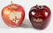 1 apple with the inscription vitality and an apple with a heart