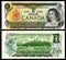 1 dollar 1973 vintage canadian money