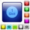 1 Gbit guarantee sticker color square buttons