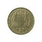 1 greek drachma coin 1967 obverse